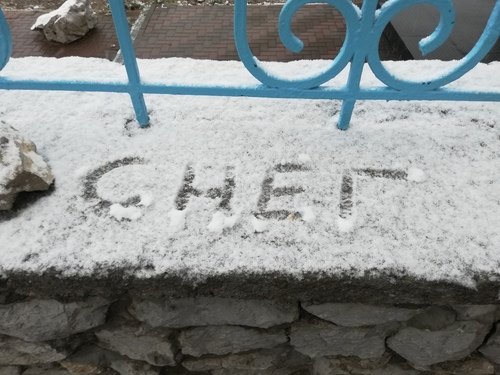 Первый снег в Крыму
