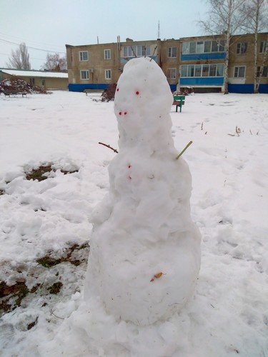Ещё один снеговик...
