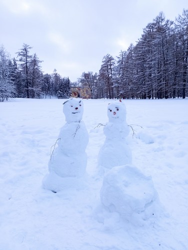 Снеговики в Екатерининском парке