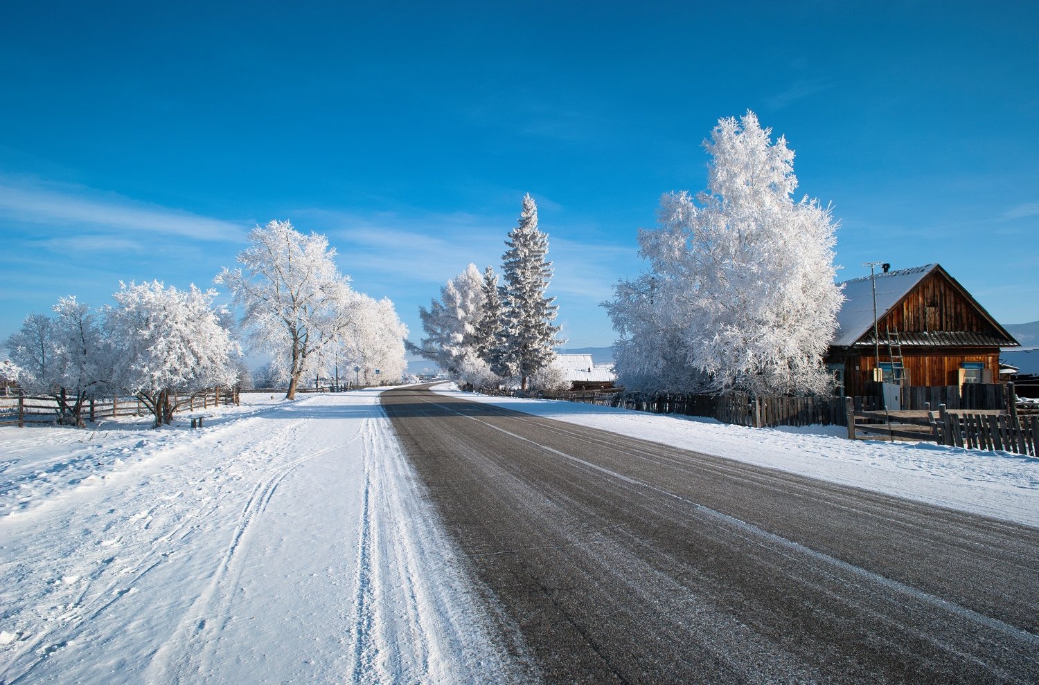 Зима в деревне фото клипарт