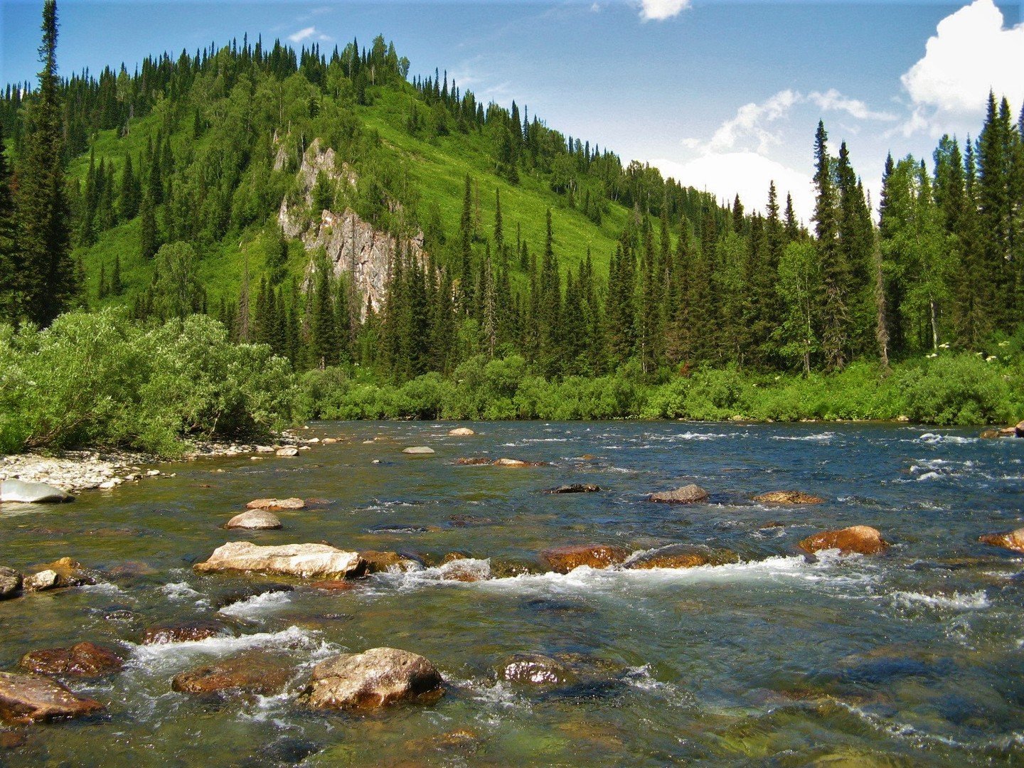 Река малый Казыр Кузнецкий Алатау