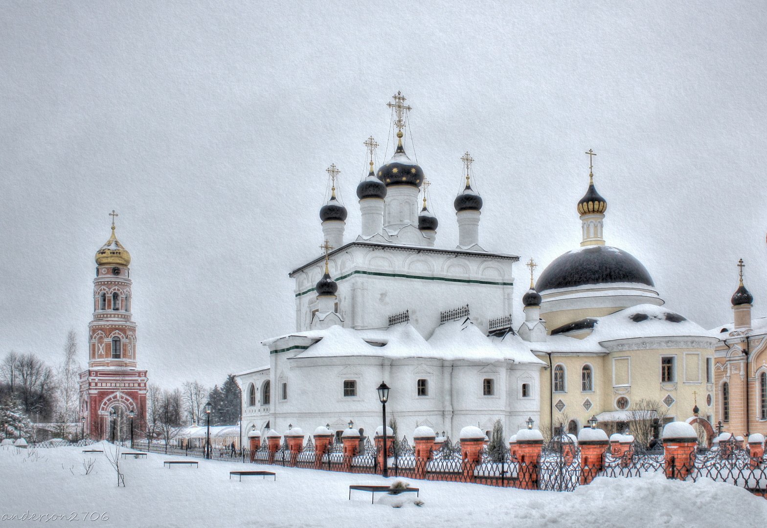 Давидова пустынь монастырь зима