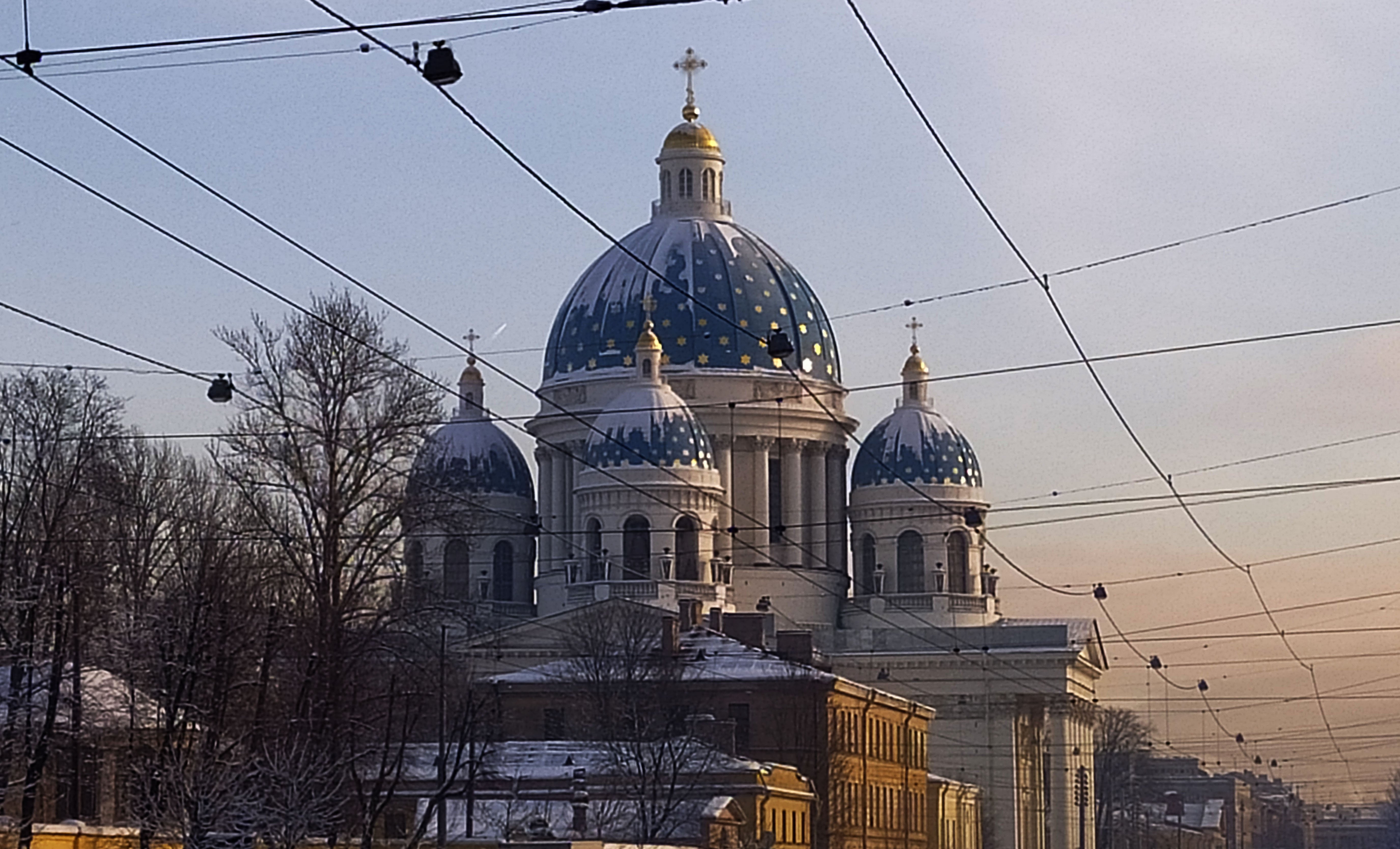 Троицкий собор Санкт Петербург крест купол