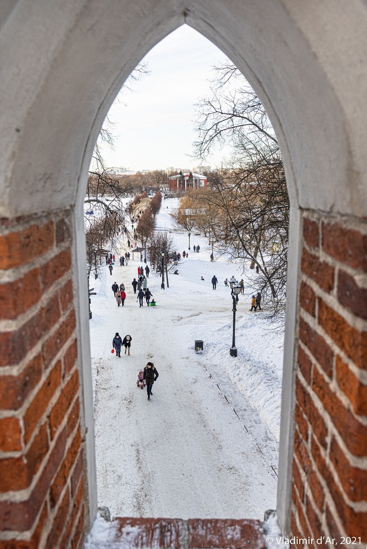 Храм парк Царицыно зимой