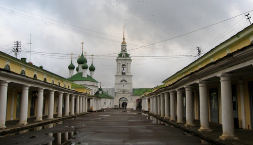 Гостиный двор и храм Спаса в Рядах XVIII век (Кострома)