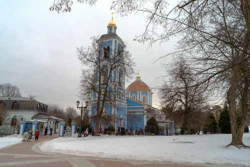 Храм во имя иконы Божией Матери "Живоносный источник" зимой