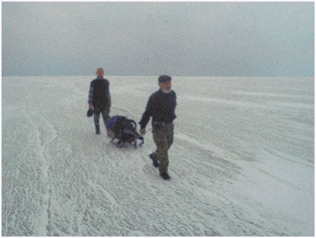 В походе, пешком, по льду, море Азовское, февраль ... 006