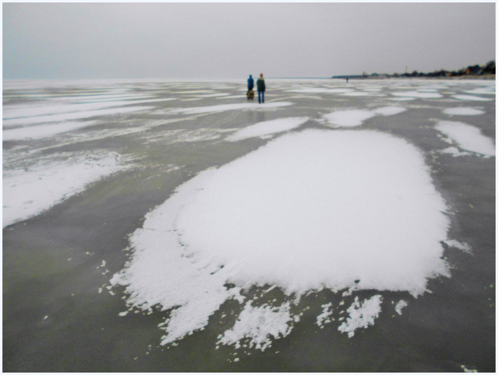 В походе, пешком, по льду, море Азовское, февраль ... 004