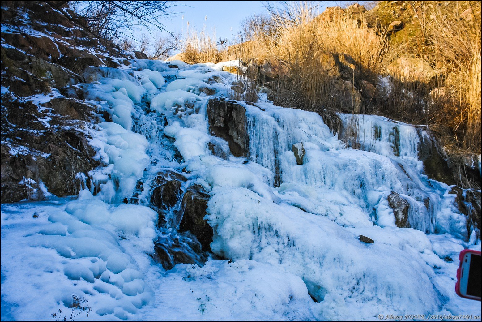 Горчаковский водопад зимой