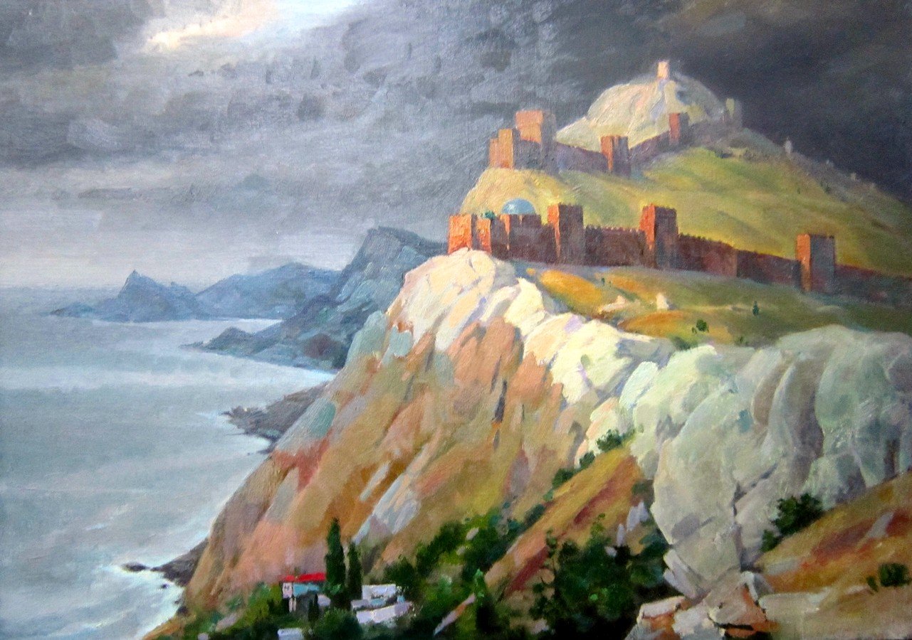 Картины Генуэзской крепости в Судаке