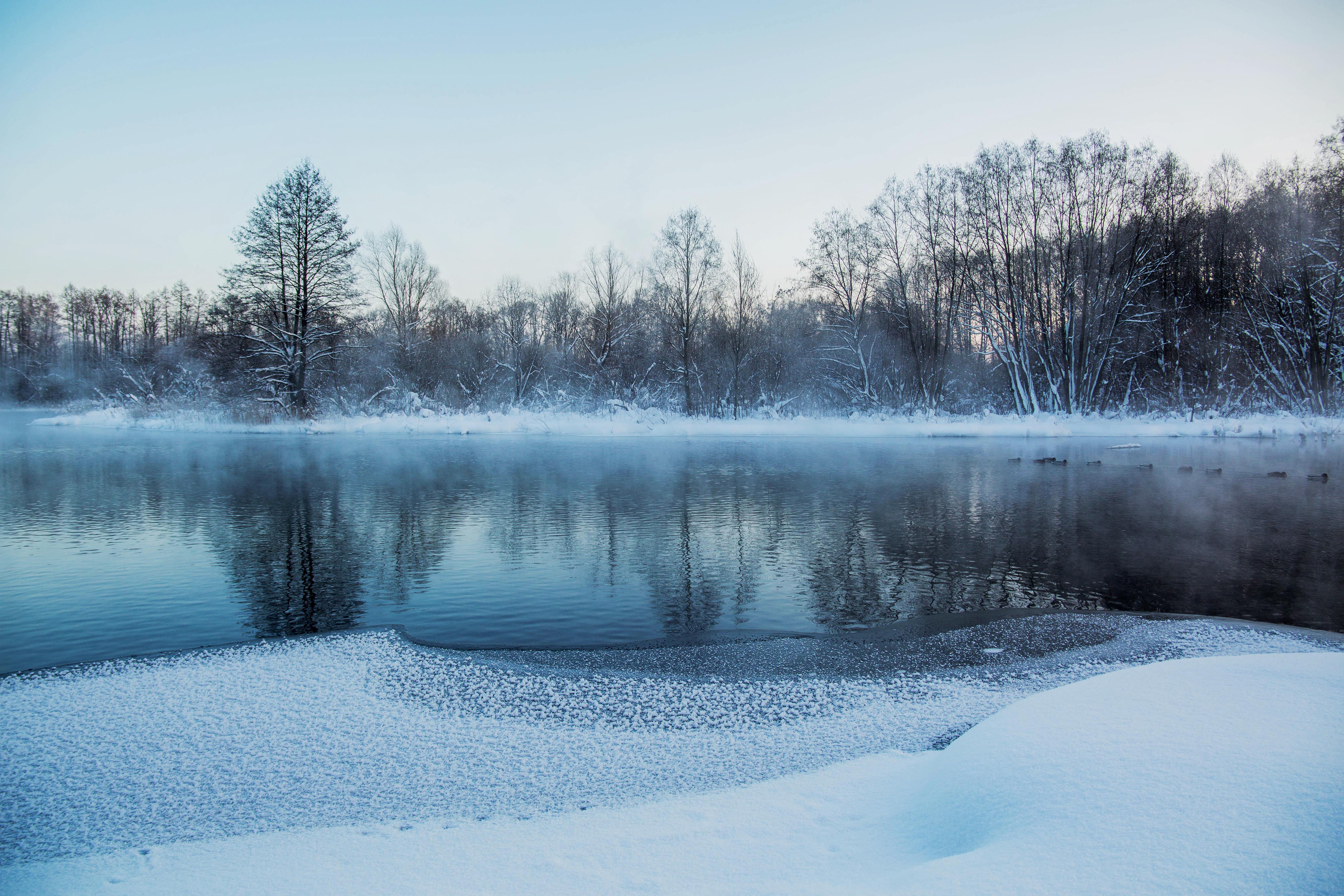 Голубые озёра Татарстан зима