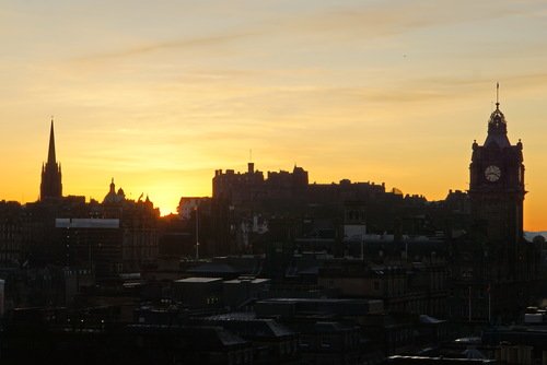 Закат над Эдинбургом