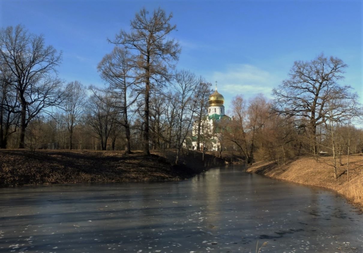 Федоровский собор в Пушкине зимой