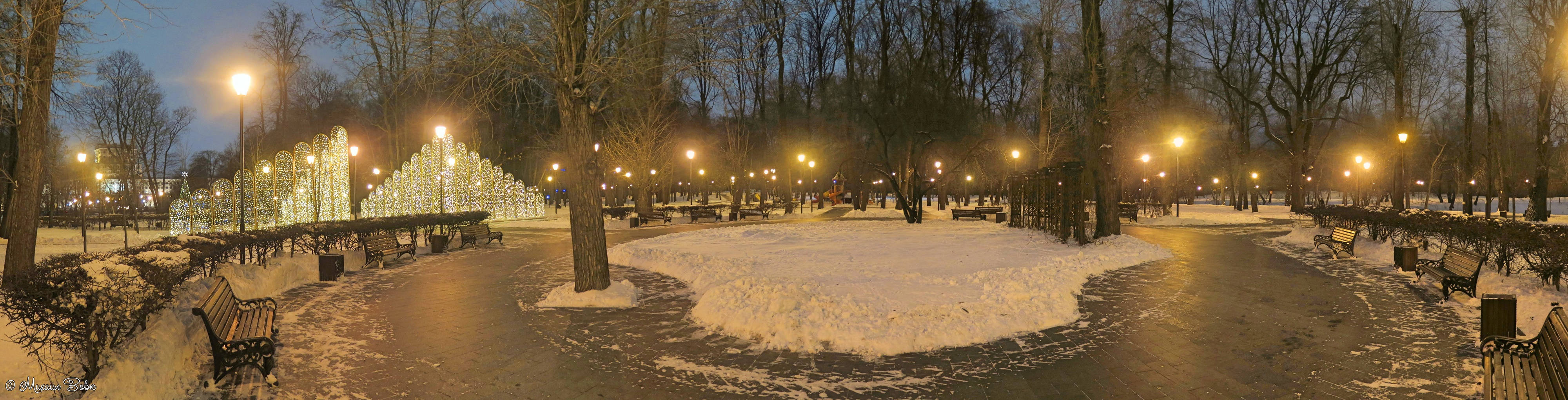 лефортовский парк зимой