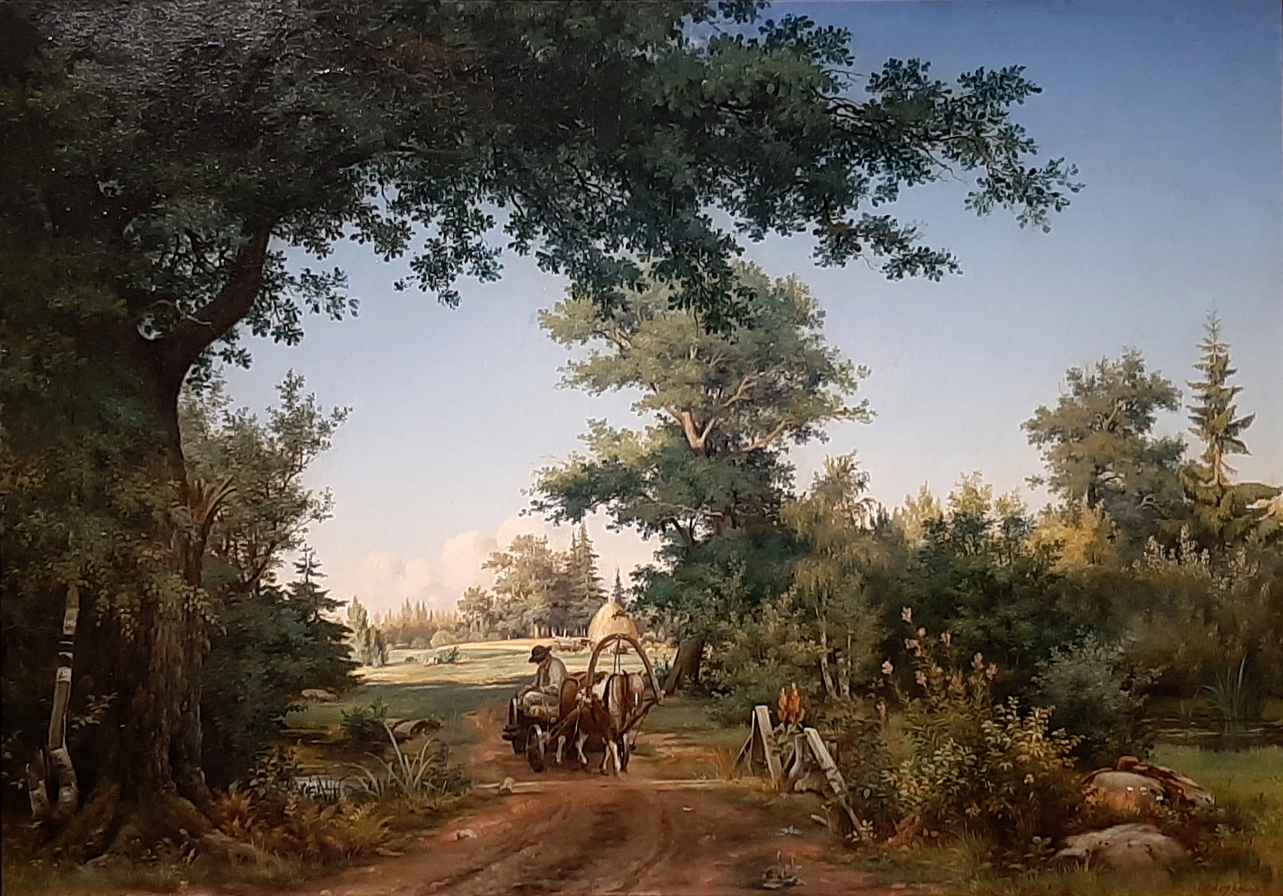 Вид в окрестностях Петербурга 1856 Шишкин