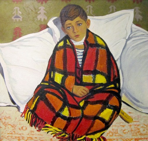 Валентин Фёдорович Щебланов (1927-1978 гг.). Гриша заболел. 1966 год.