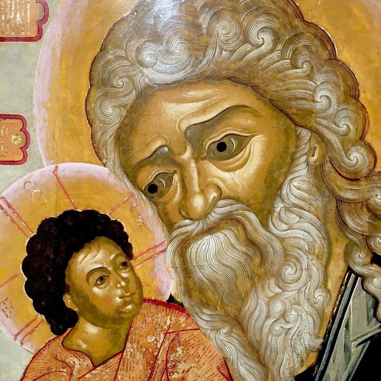 Фото Святой Праведный Симеон Богоприимец. Икона. Ярославль, конец XVII ...