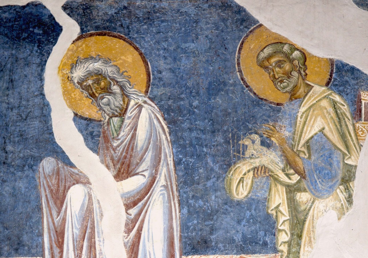 Фреска сретенье господне выполненная в 1465 году. Сретение Византия. Сретение Господне фреска Византия. Сретение Господне фреска. Сретение Господне Византийская фреска.