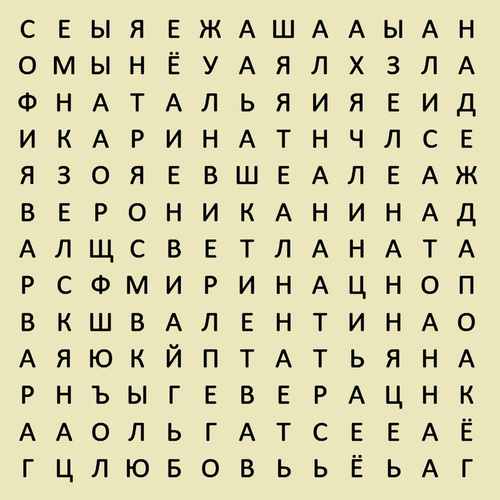 СКОЛЬКО здесь женских имен ???