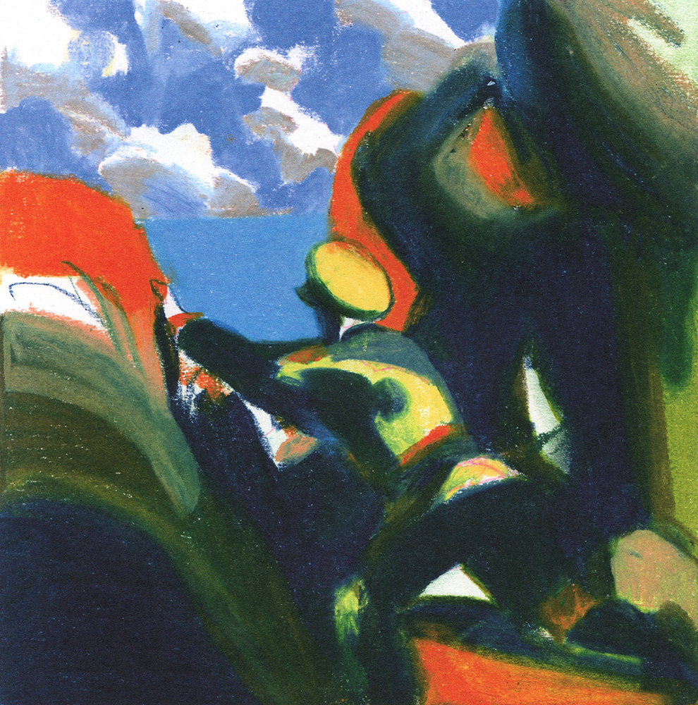 Lorenzo Mattotti (род. 1954г). Фрагменты комикса «Огни» и эскизы к нему 