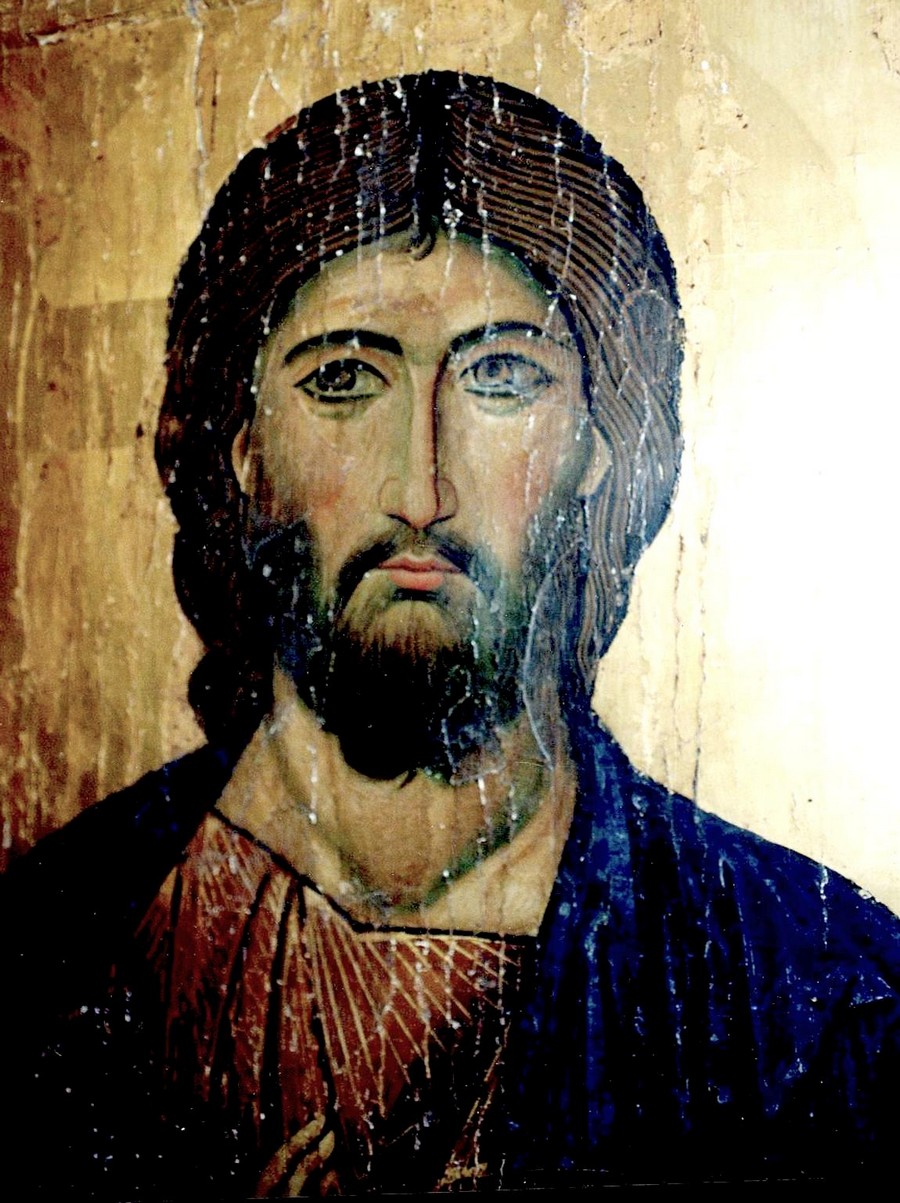 Лик Спасителя. Фрагмент византийской иконы XIII века. Монастырь Святой Екатерины на Синае.