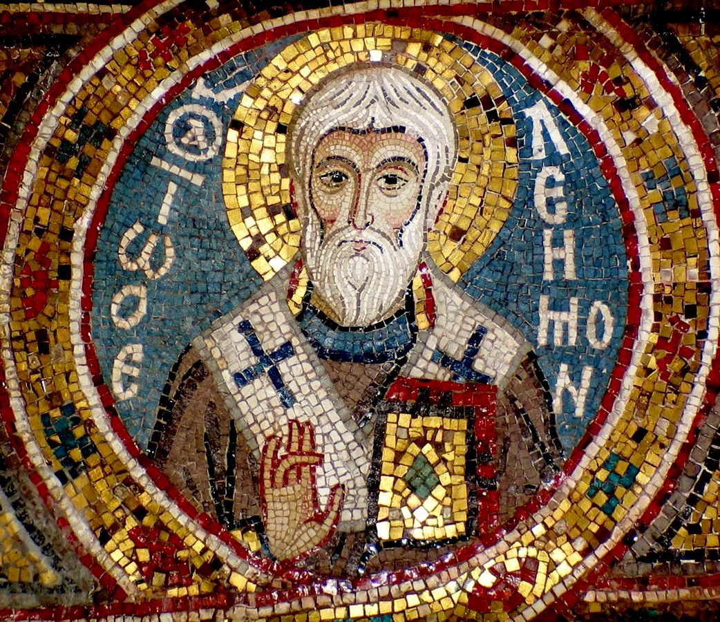 Святитель Иоанн Милостивый. Мозаика капеллы Марторана в Палермо. 1143 - 1151 годы.