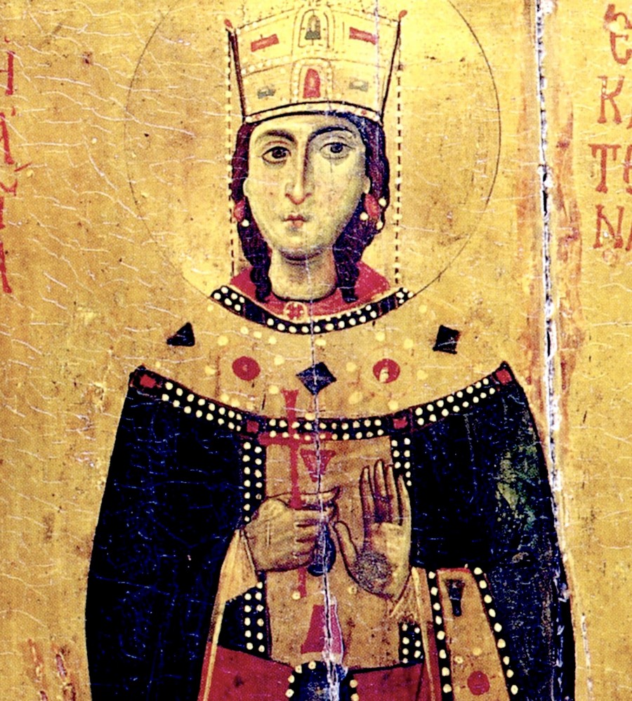 Святая семерка. Икона Святой Екатерины Византия.