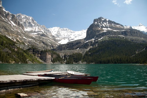 Лодки на канадском озере O'Хара
