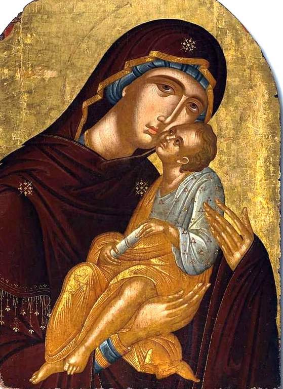 Богоматерь Елеуса. Икона. Крит, XV век. Богоматерь Елеуса. Икона. Крит, XV век.