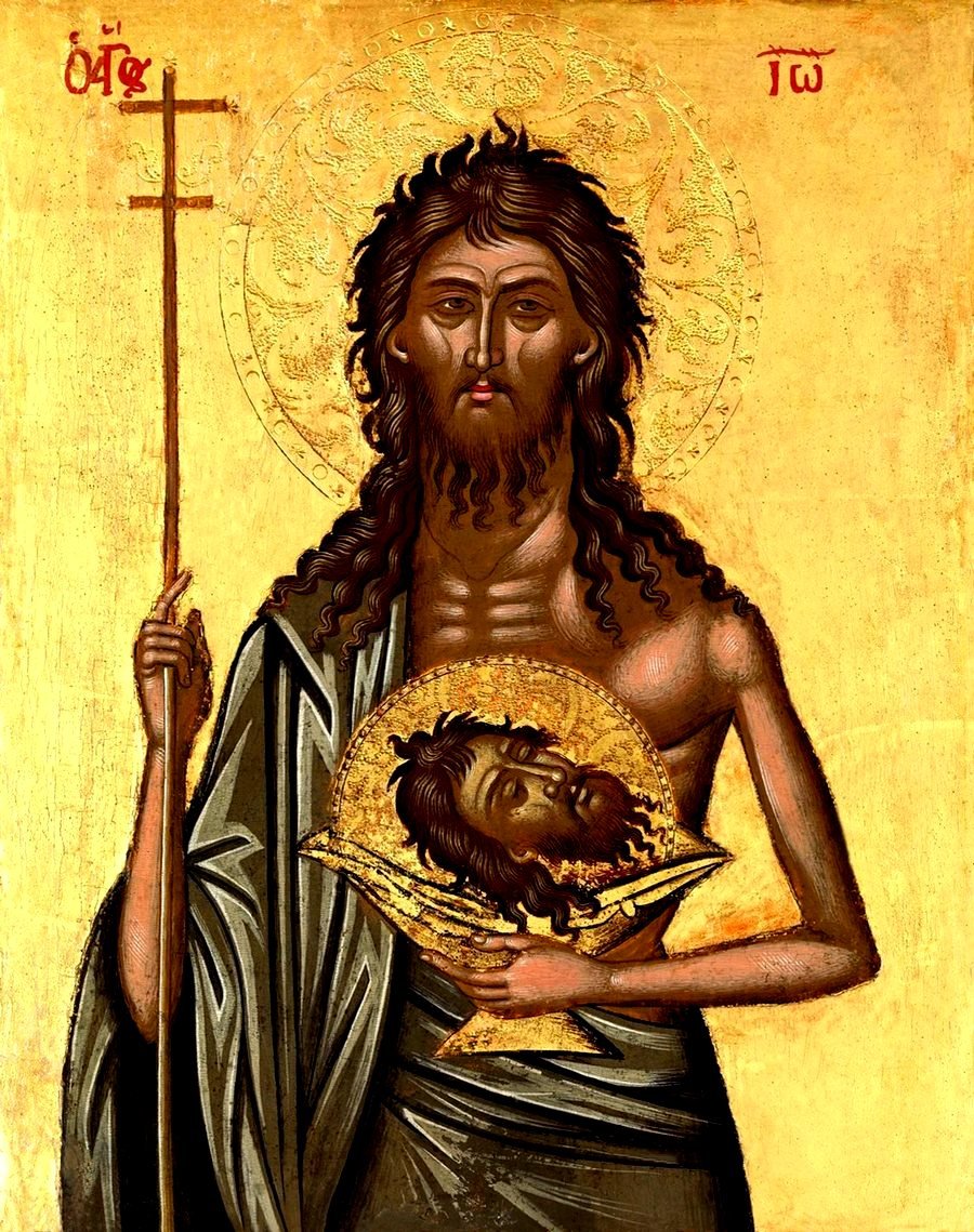 Глава Иоанна Крестителя икона