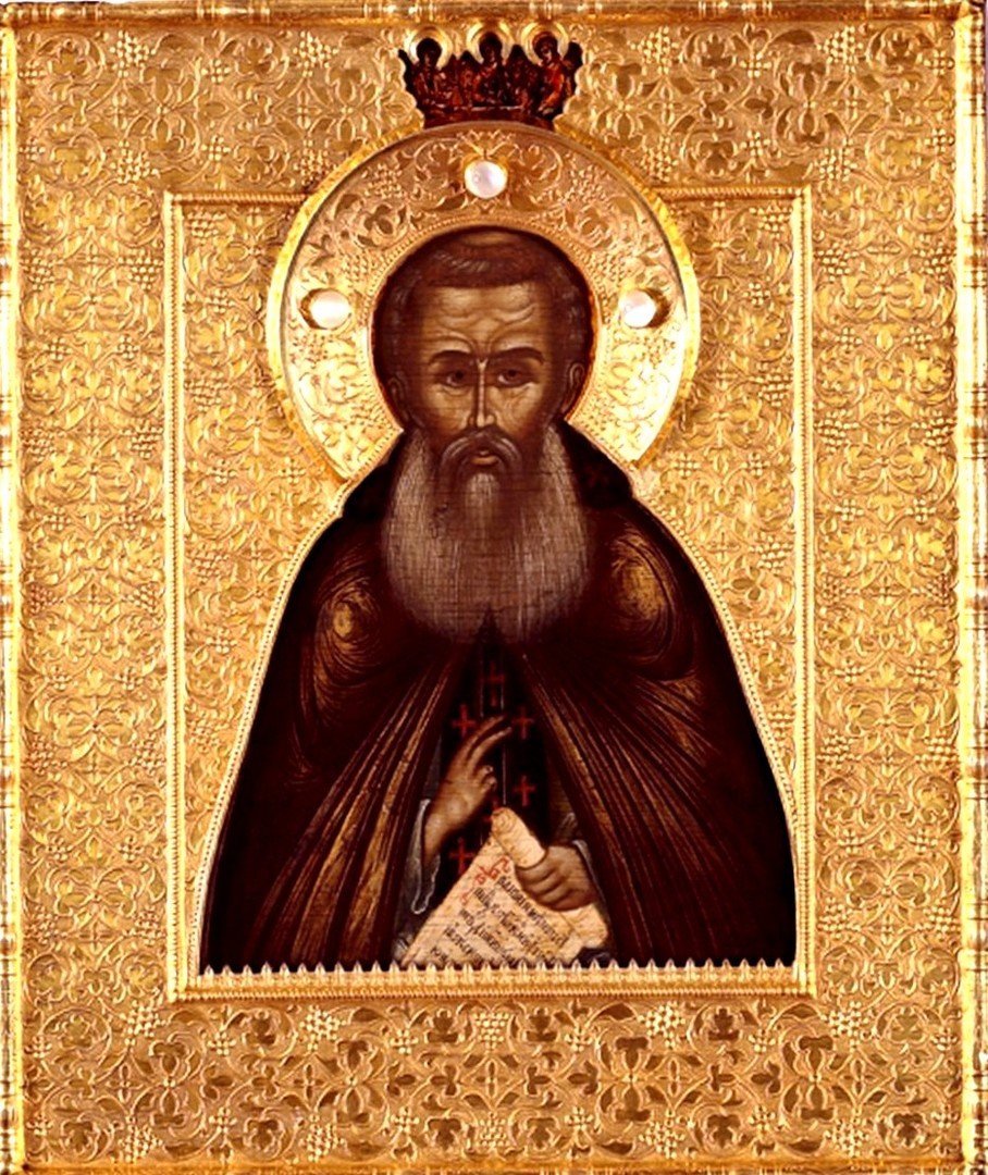 Святые 17 века. Икона Сергия Радонежского 17 века.
