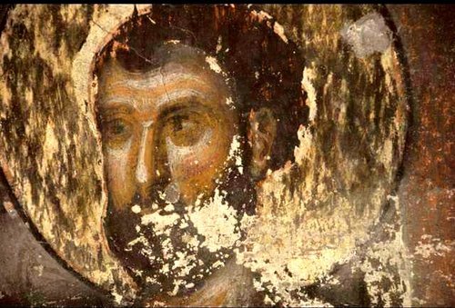 Лики Святых. Фрески пещерного монастыря Вардзиа (Вардзия), Грузия. До 1185 года.
