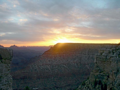Закат в Гранд-каньоне