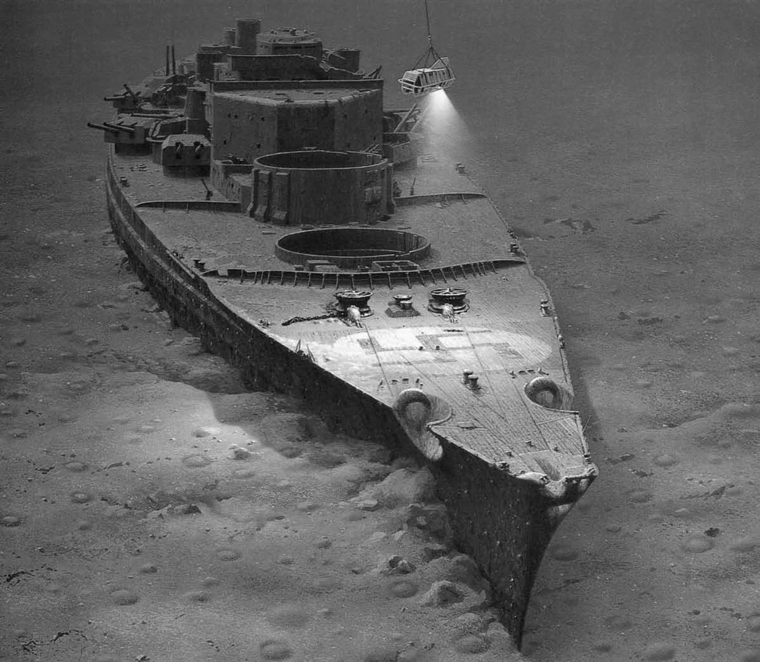 Бисмарк на дне фото линкор