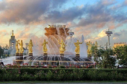 ВДНХ,фонтан"Дружба народов"