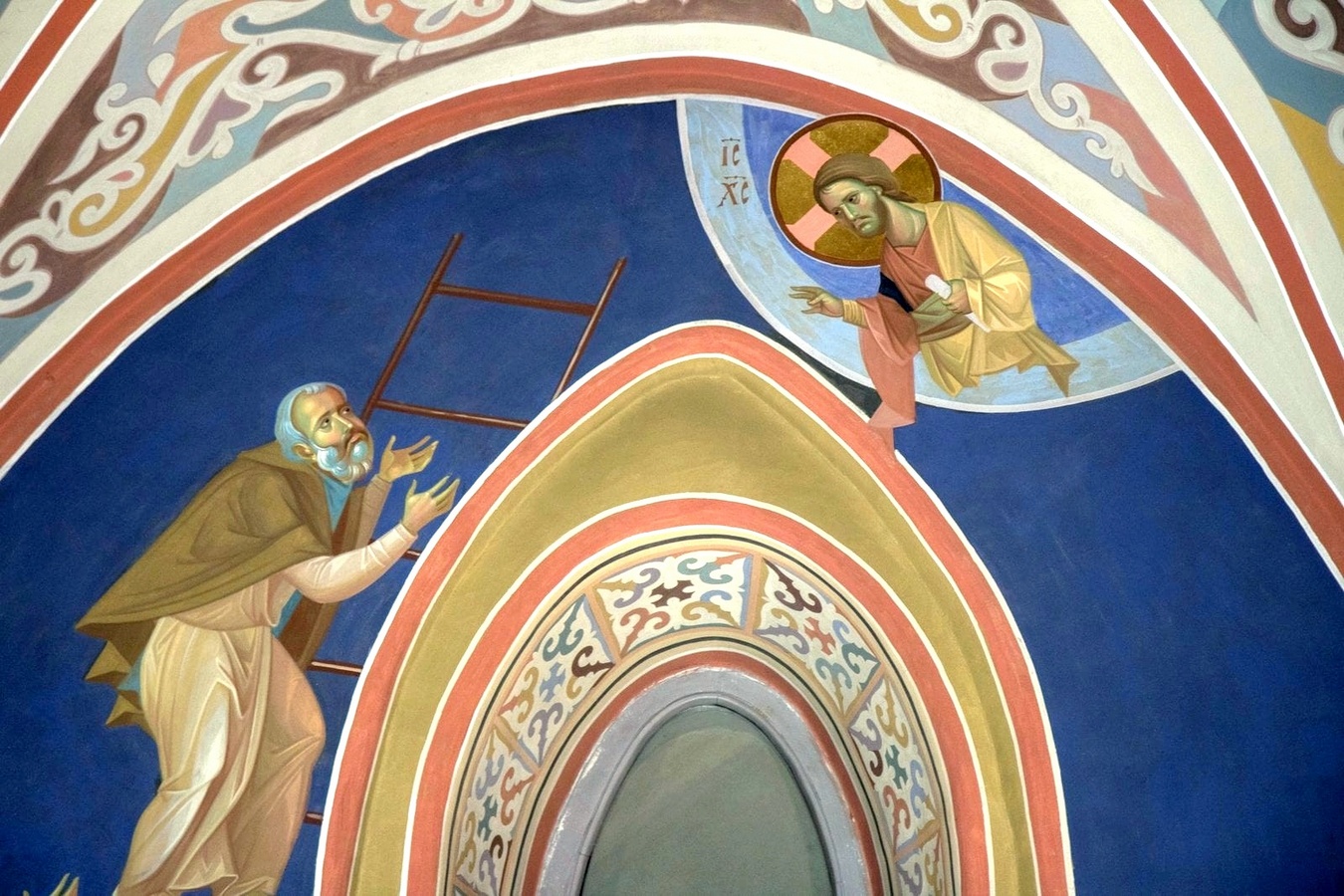 Изображения грибов на церковных фресках. Лествица канал спас