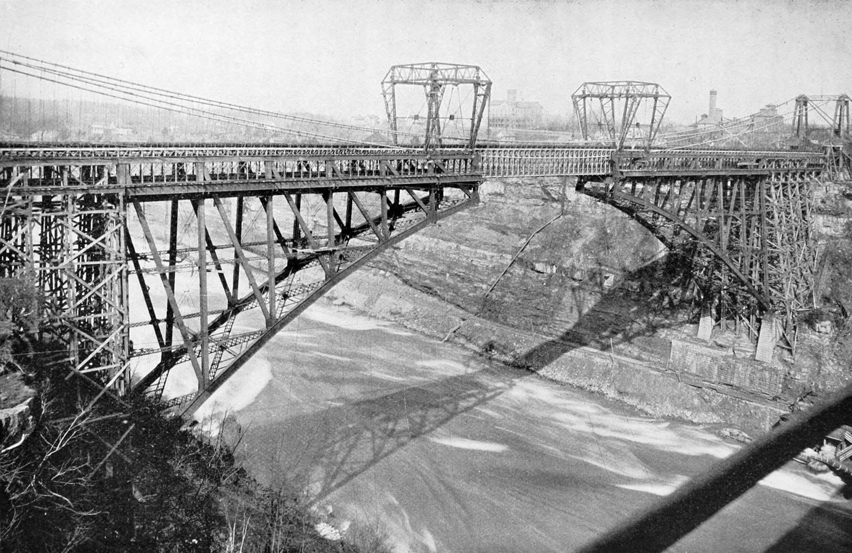 Ниагарский висячий мост 1850