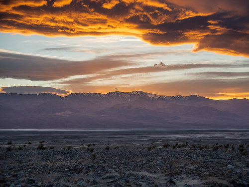 Пустыня Мохаве перед закатом
