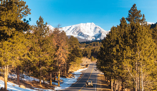 Дорога в горах штата Колорадо