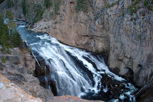 Водопад Гиббон в Йеллоустоуне