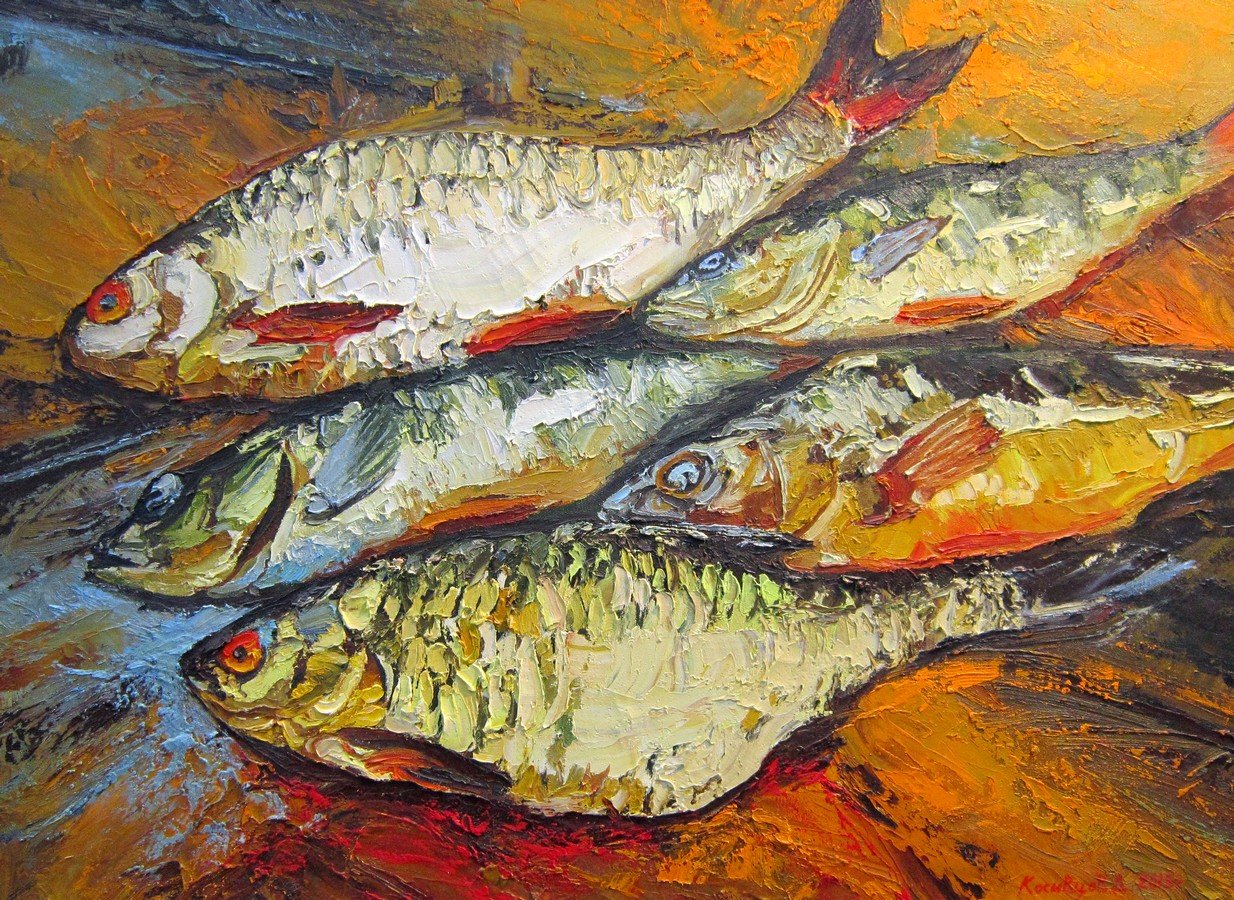 Полотно рыба. Рыбы живопись. Картины с рыбой живопись. Рыба живопись маслом.