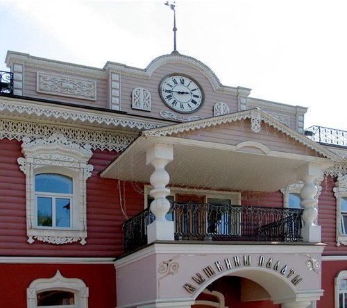 балкон музея мыши в Мышкине