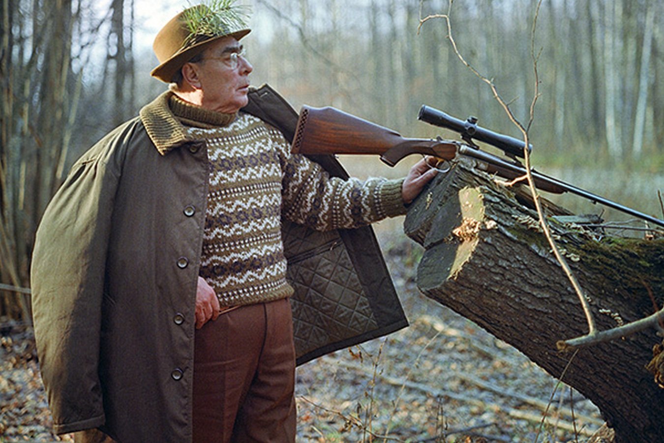 Леонид Ильич Брежнев на охоте фото