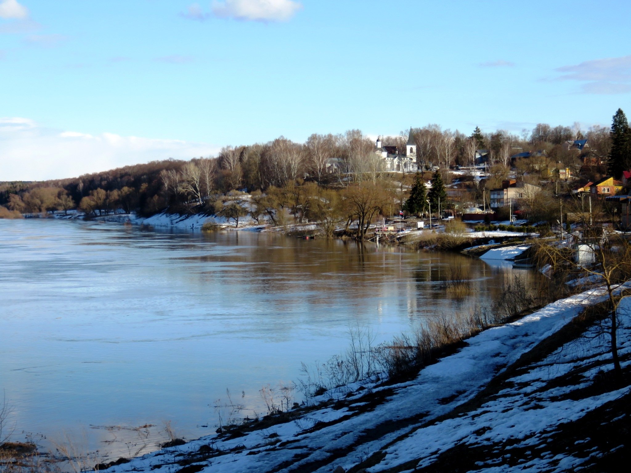 Разлив реки Оки Нижний Новгород