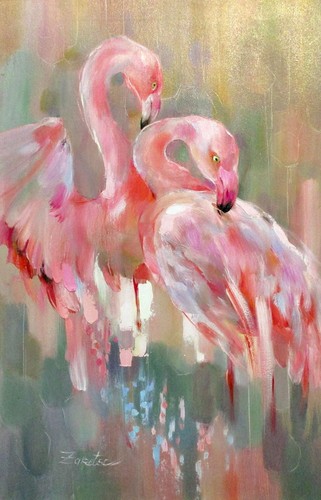 Татьяна Зарецкая. Розовый фламинго.