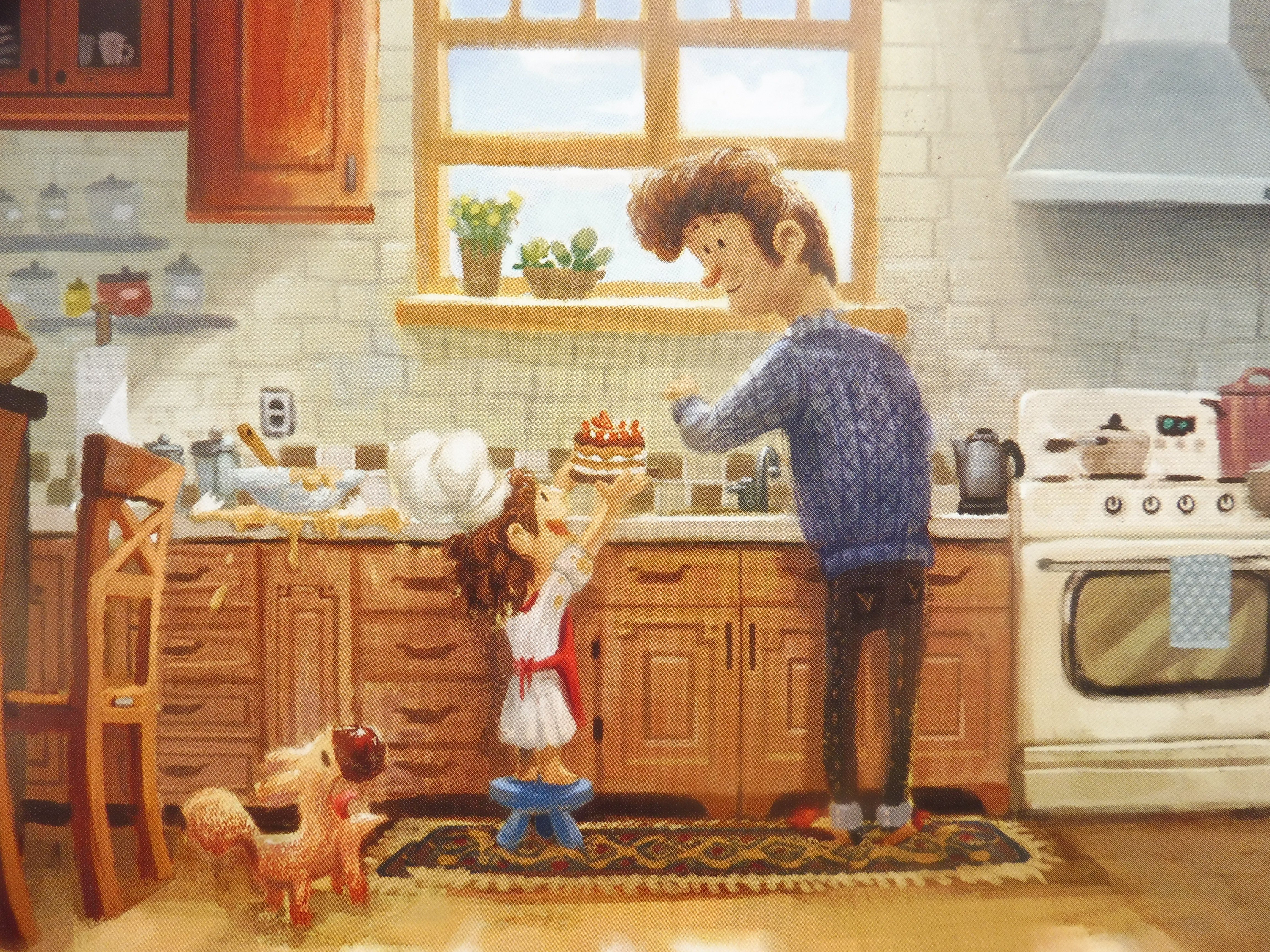 Приходит сын на кухню. Кухня иллюстрация. Сюжетная картина на кухне. Кухни картинки. Папа на кухне.