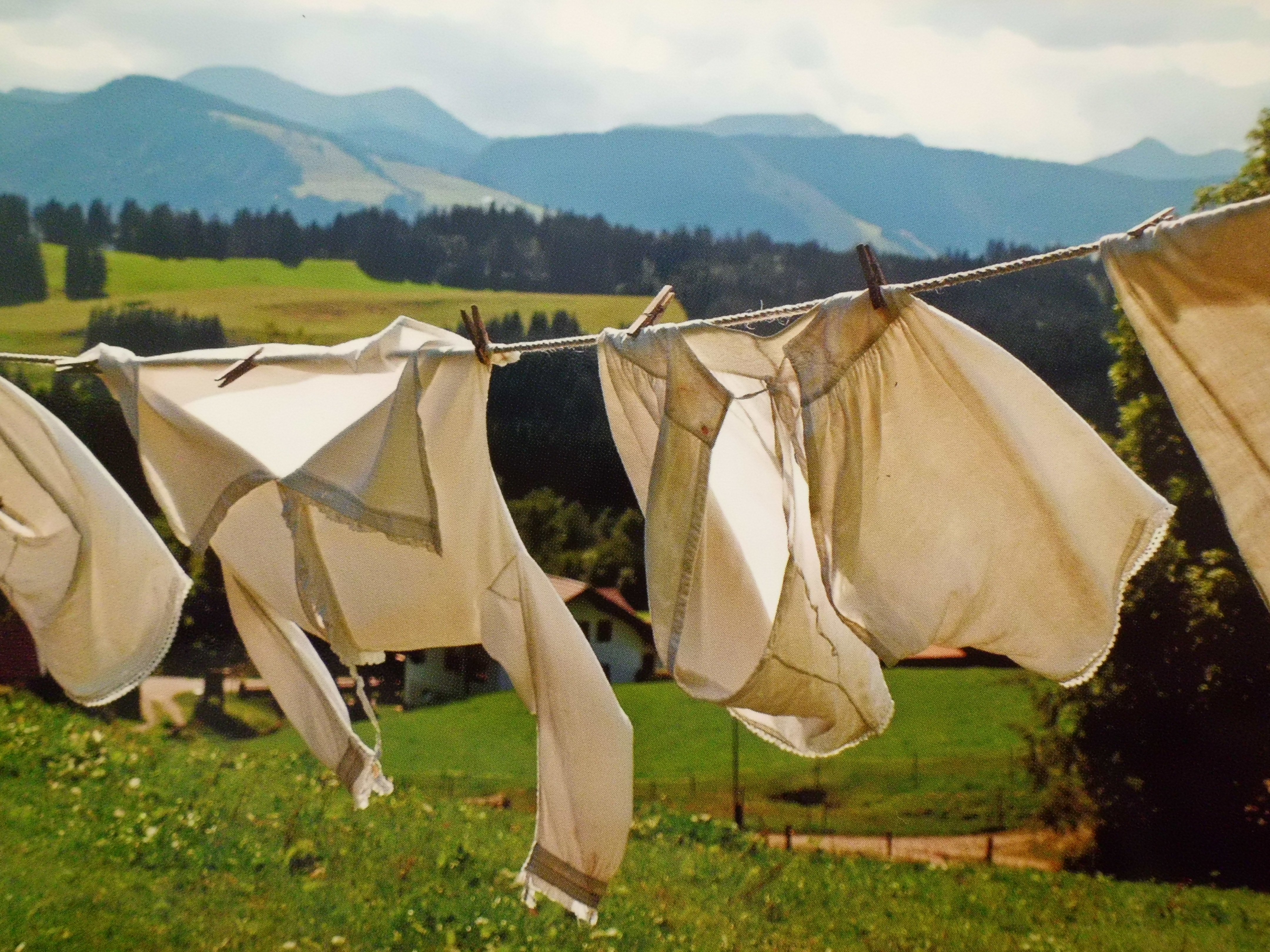 Drying clothes during Camping