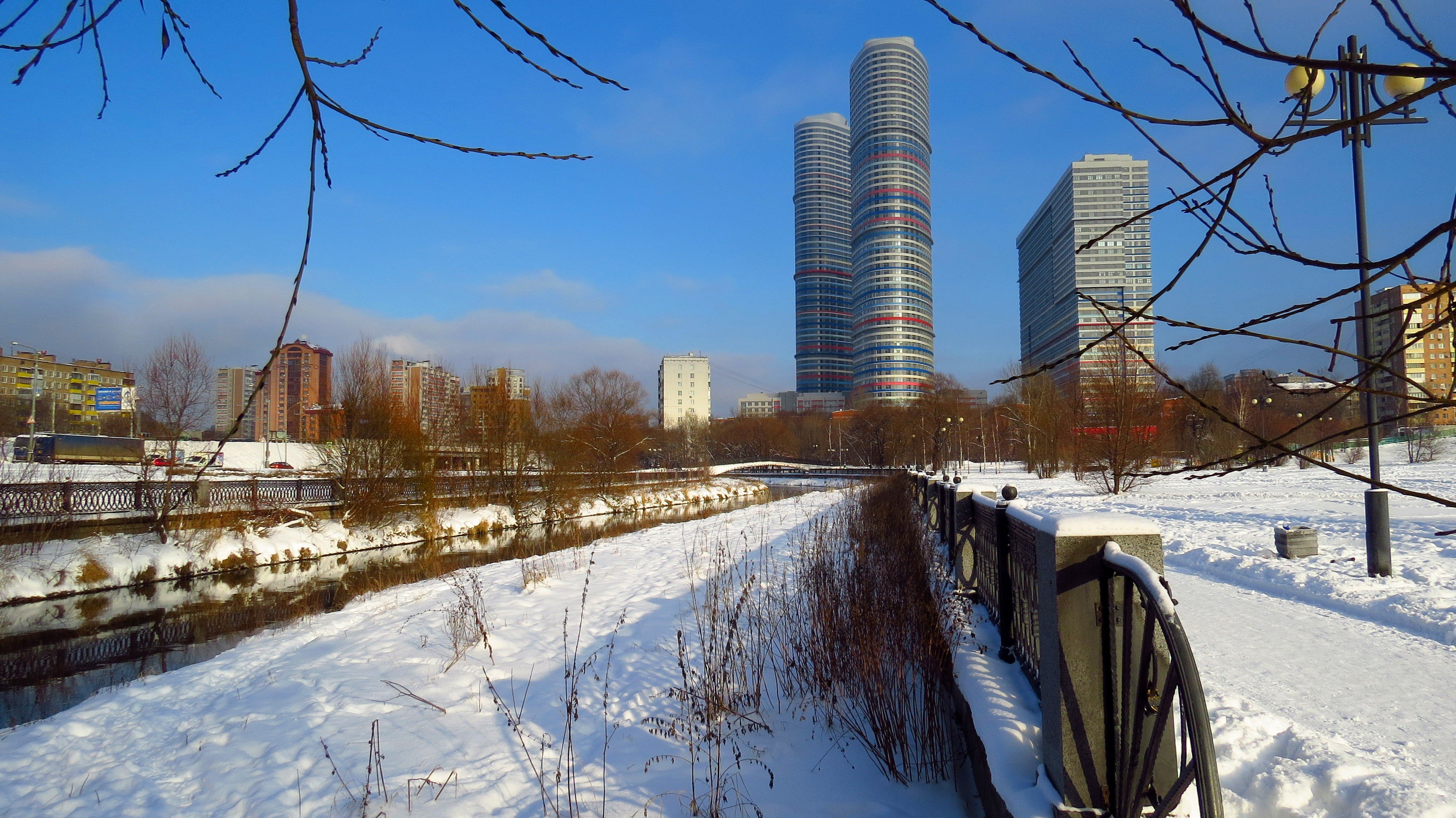 Ростокино. Яуза в Ростокино зимой. Ростокино Москва. Парк будущего Яуза Ростокино зима.