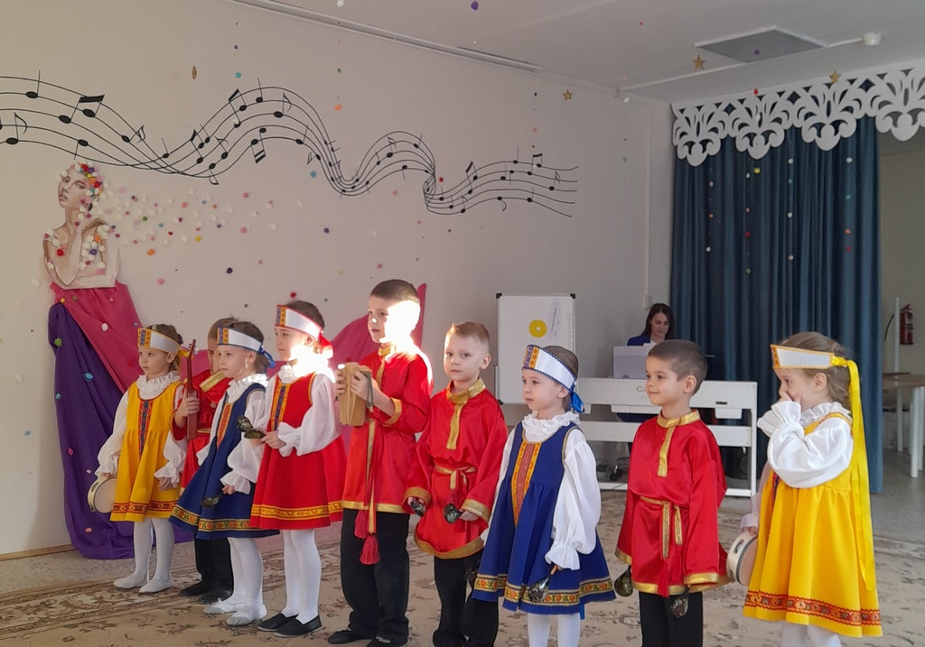 Музыкальное приветствие участников семинара воспитанниками детского сада № 112