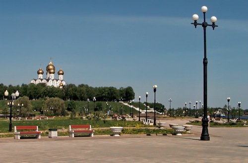 в парке  на стрелке